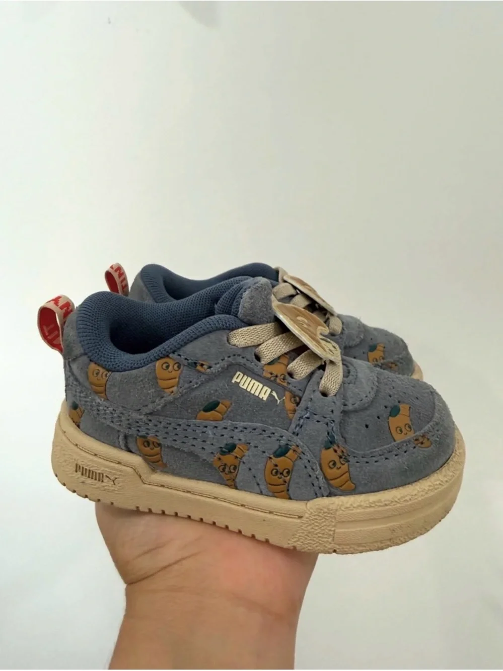 Tiny Cottons X PUMA Kids' Blue Suede Character Sneakers